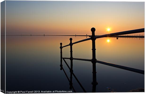 Wirral winter sunset Canvas Print by Paul Farrell Photography