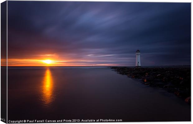 Sun kissed New Brighton Canvas Print by Paul Farrell Photography