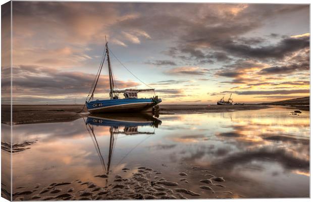 September sunrise at Meols Canvas Print by Paul Farrell Photography