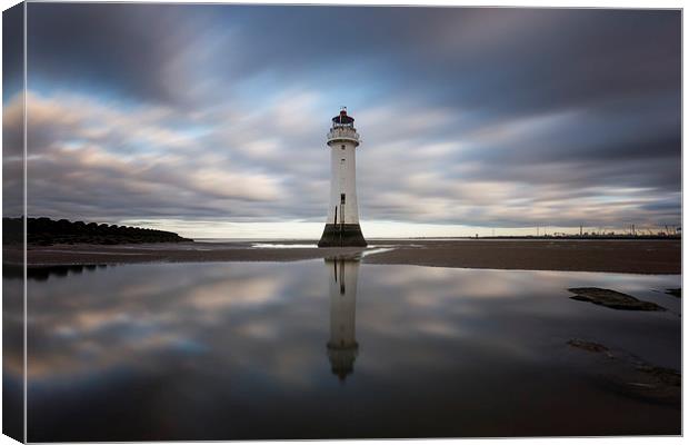Perch Rock reflections Canvas Print by Paul Farrell Photography