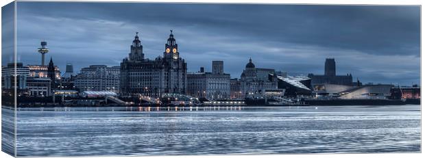 Moody Liverpool skyline Canvas Print by Paul Farrell Photography