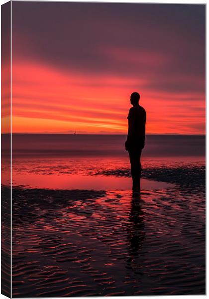 Under a blood red sky Canvas Print by Paul Farrell Photography
