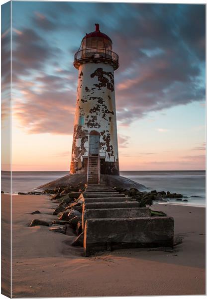 Talacre lighthouse Canvas Print by Paul Farrell Photography