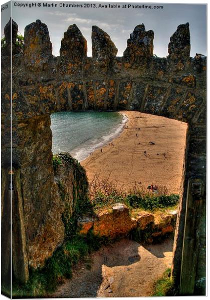 Entrance to Barafundle Bay Canvas Print by Martin Chambers