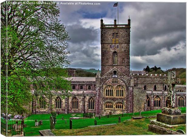 St Davids Cathedral Canvas Print by Martin Chambers