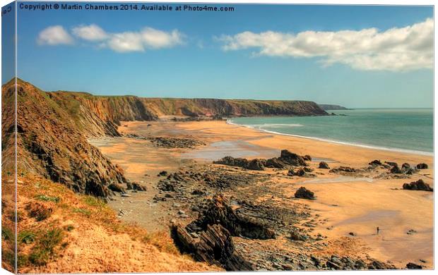 Marloes Sands, Pembrokeshire Canvas Print by Martin Chambers