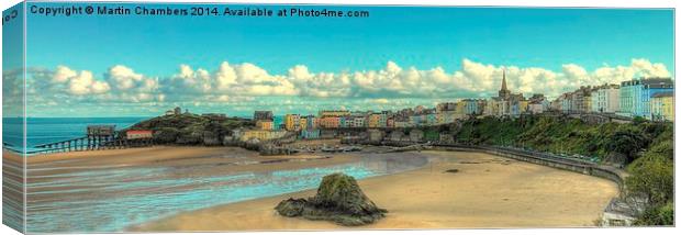 Tenby Panorama Canvas Print by Martin Chambers