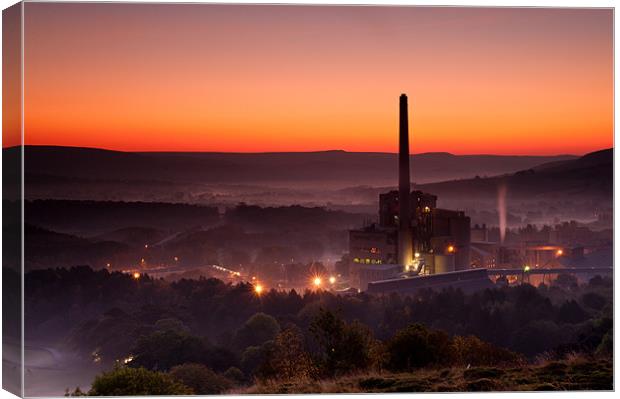 Dawn of Industry Canvas Print by Chris Charlesworth