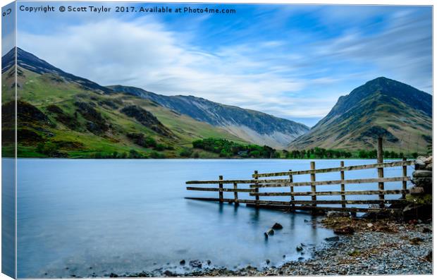 Lake Buttermere Canvas Print by Scott Taylor