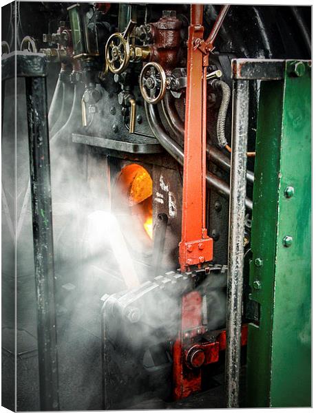  The Steam Train Furnace Canvas Print by Robin East