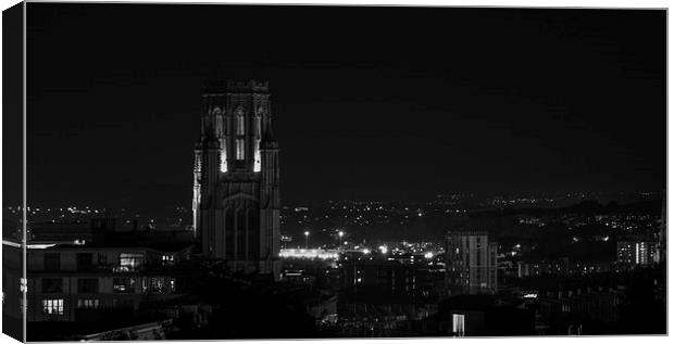 Bristol rooftop Canvas Print by Charlie Knight