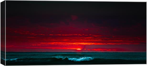 Crimson sunset Canvas Print by Michael Goyberg
