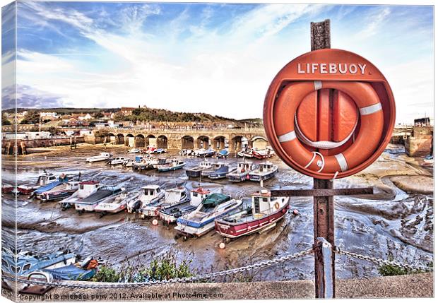 Folkestone Harbour Canvas Print by michael perry