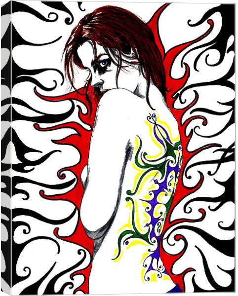 Tattoo Canvas Print by Melody Sale