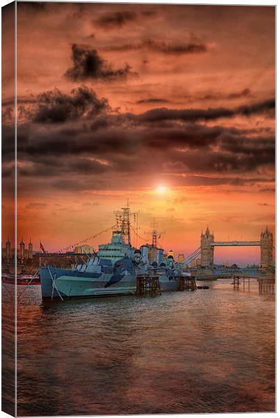 HMS Belfast Canvas Print by Jason Green