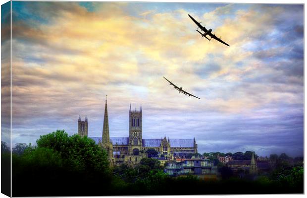  Lincoln Cathederal Flyby Canvas Print by Jason Green
