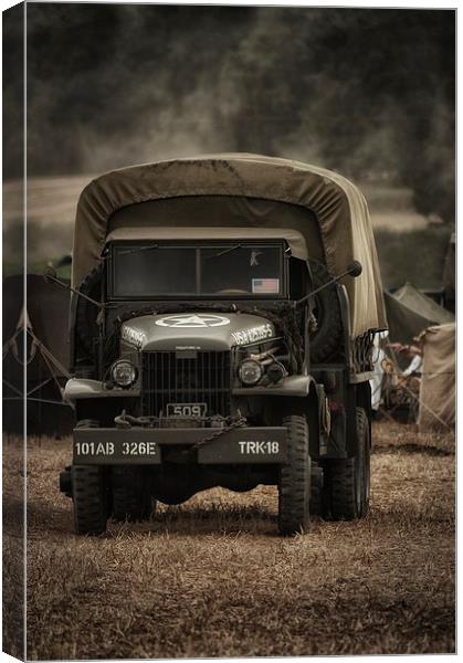 US Army Truck Canvas Print by Jason Green