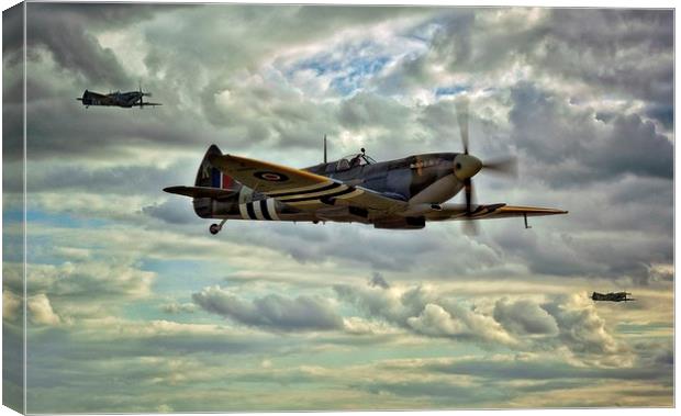  Spitfire Squadron Canvas Print by Jason Green