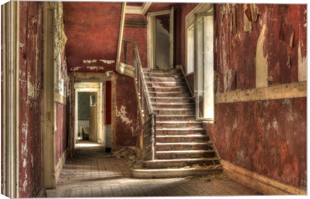 Red Stair Party Canvas Print by Jason Green