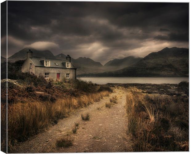 Hunters Lodge Canvas Print by andrew bagley