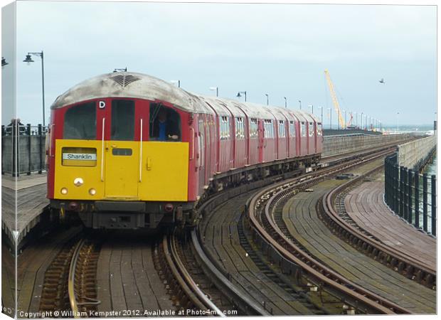 Isle Of Wight ex London Underground Class 483 Canvas Print by William Kempster