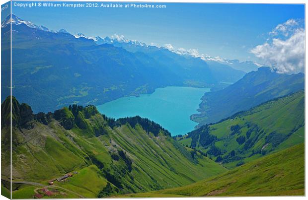 Top of Brienz Canvas Print by William Kempster