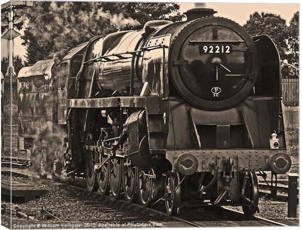 Standard Class 9F No.92212 Canvas Print by William Kempster