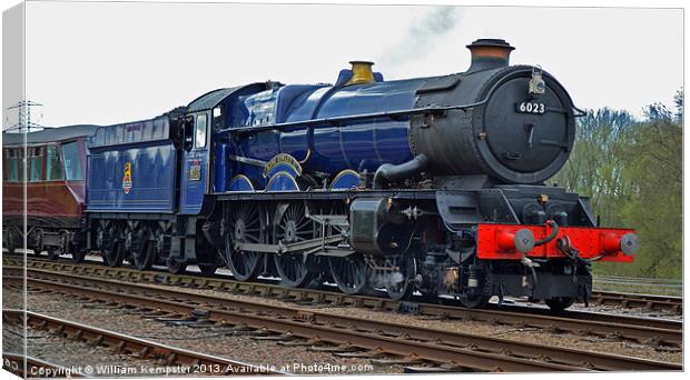 GWR King Class No 6023 King Edward II Canvas Print by William Kempster