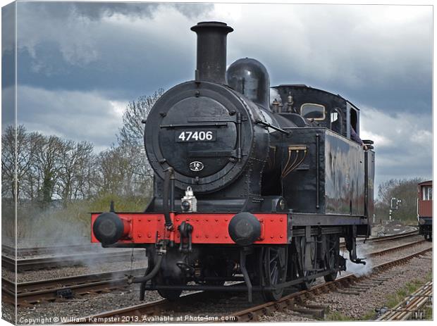 3F Jinty No 47406 Canvas Print by William Kempster