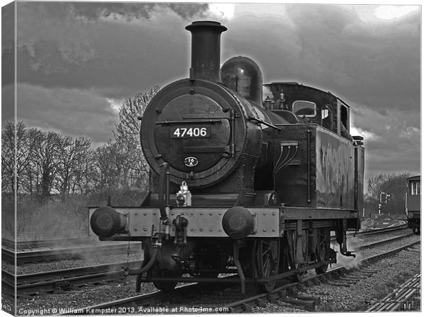 3F Jinty No 47406 Canvas Print by William Kempster