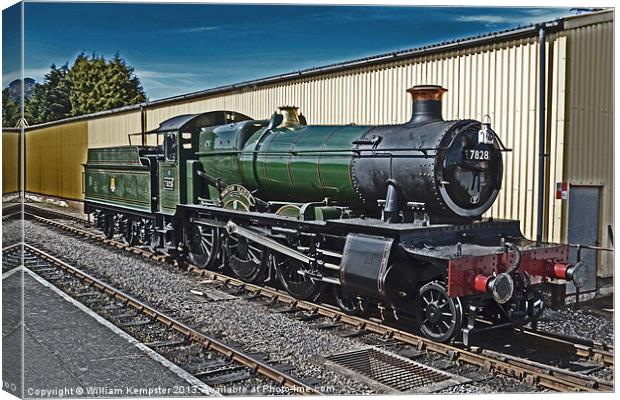 West Somerset Manor Class No 7828 “Norton Manor” Canvas Print by William Kempster