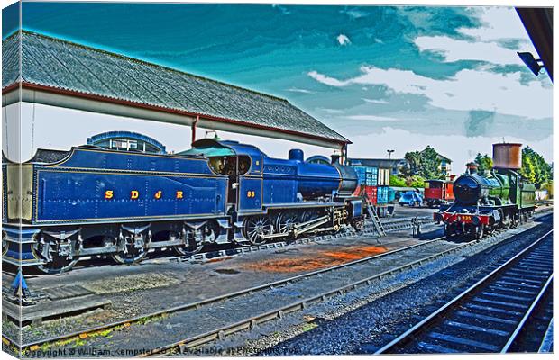 West Somerset Railway Minehead Canvas Print by William Kempster