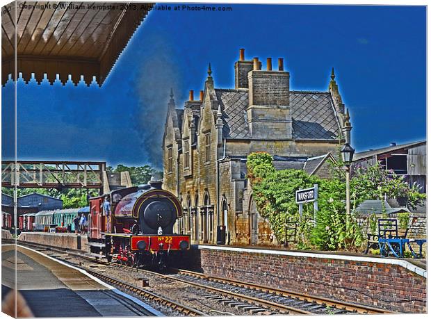 Wansford Station Nene Valley Railway Canvas Print by William Kempster