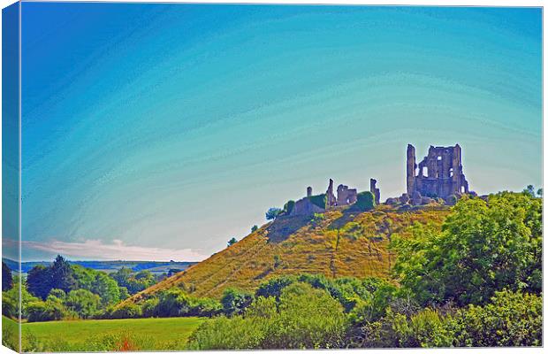 Corfe Castle Canvas Print by William Kempster