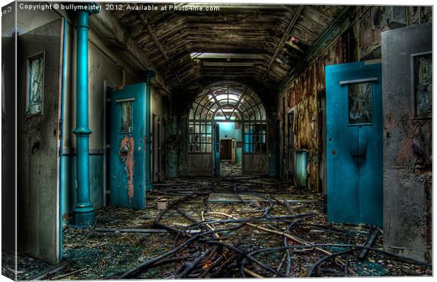 :Electric Corridor: Canvas Print by bullymeister 
