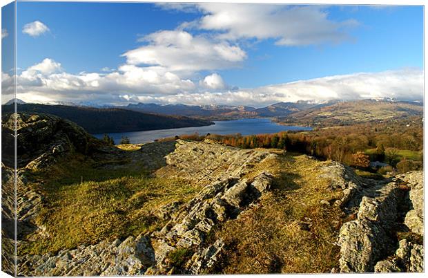 Lake Windermere from Post Knott Canvas Print by Scott  Paul