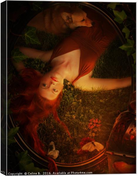 dreamer in the grass Canvas Print by Celine B.