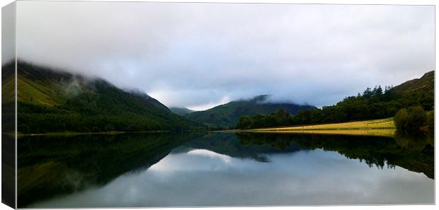 Reflection On Buttermere Canvas Print by Andy Freeman