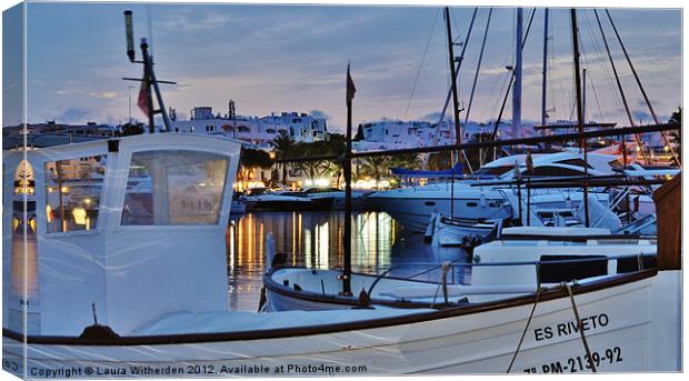 Spanish Harbour Canvas Print by Laura Witherden