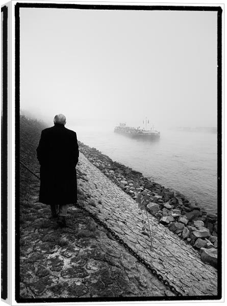 A Foggy Day (BW version) Canvas Print by Abdul Kadir Audah