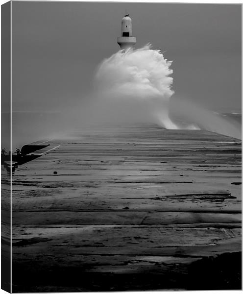 Storm Surge Canvas Print by Malcolm Smith