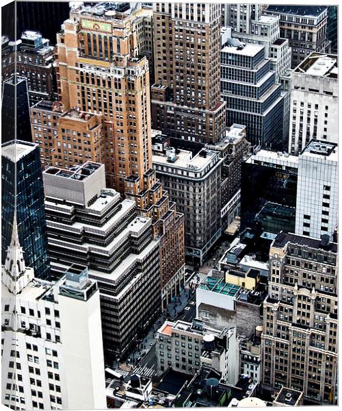 New York from above Canvas Print by Malcolm Smith