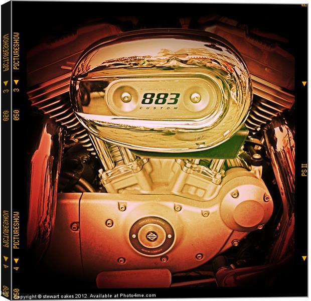 883 engine 3 Canvas Print by stewart oakes
