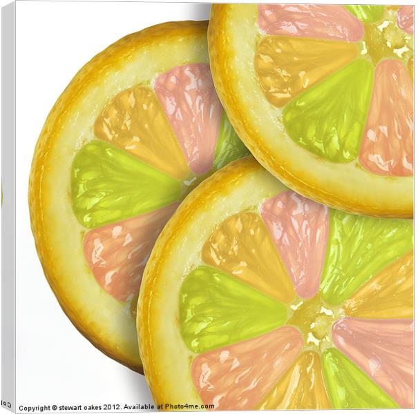 life is a lemon collection 2 Canvas Print by stewart oakes