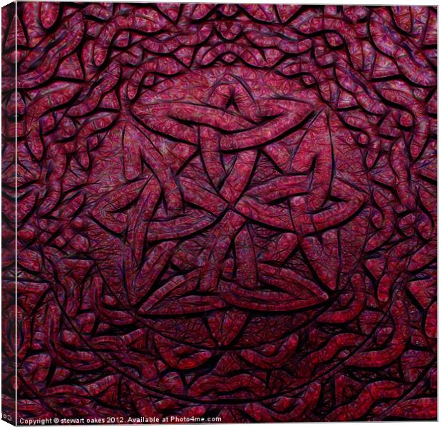 Celtic designs and patterns 30 Canvas Print by stewart oakes