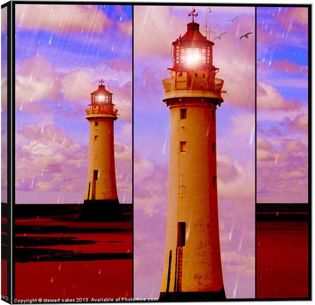 Lighthouse Collaborations Pt 5 Canvas Print by stewart oakes