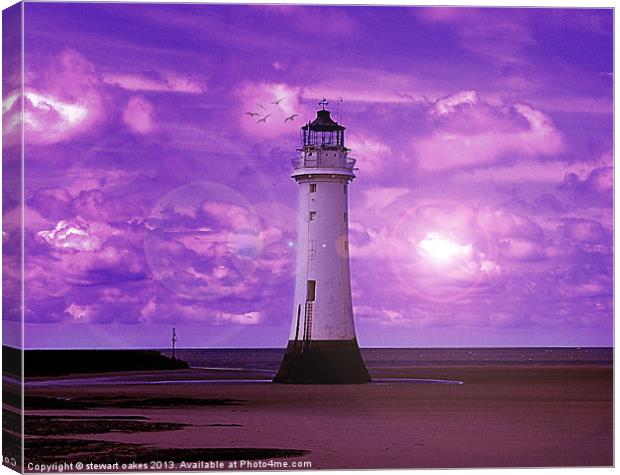 Lighthouse Collaborations Pt 6 Canvas Print by stewart oakes