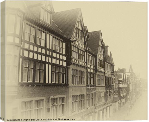 Chester collection - vintage chester 2 Canvas Print by stewart oakes