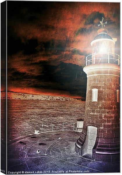 Storm on the horizon 1 Canvas Print by stewart oakes