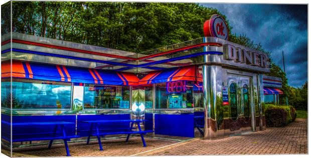 American Diner Canvas Print by stewart oakes